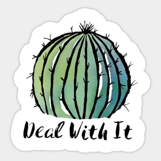 Deal With It Cactus Sticker